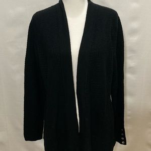 Ladies long black sweater